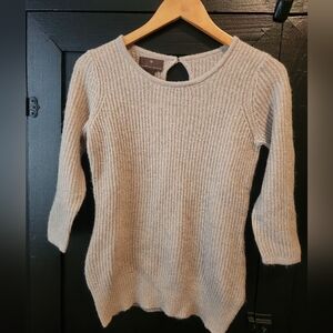 Womens Fenn Wright Mason sweater in taupe with a gold weave~size S